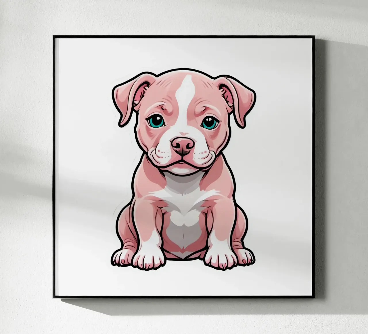 Pitbull rosa plexiglass da Indigo Rain