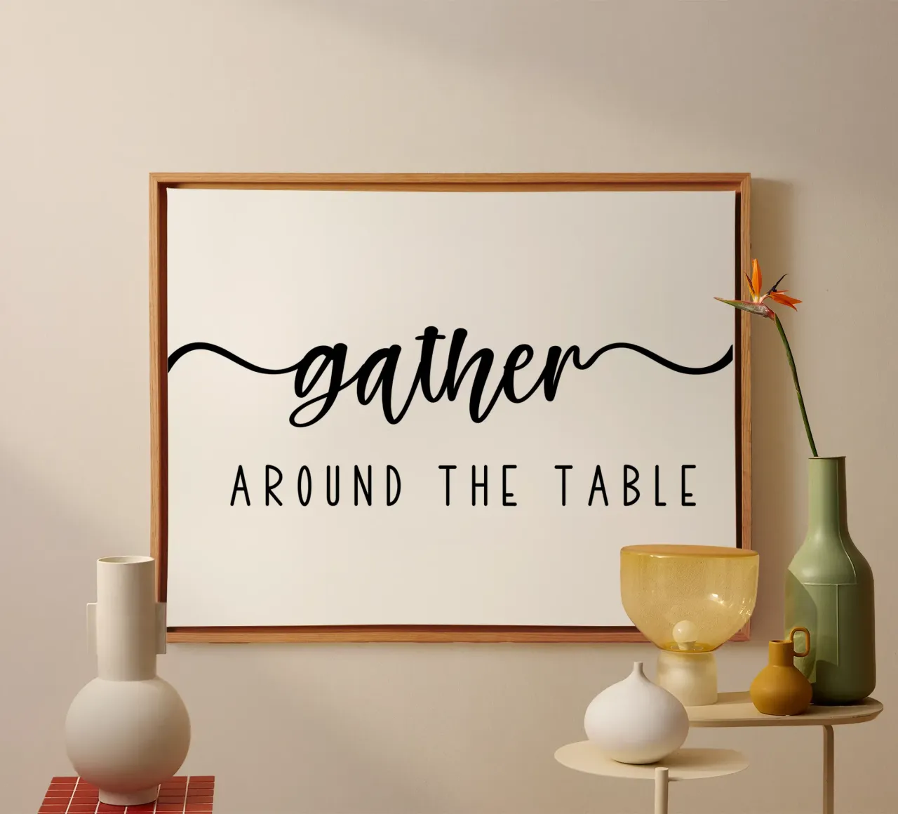 Gather Around The Table canvas by Shark Printables