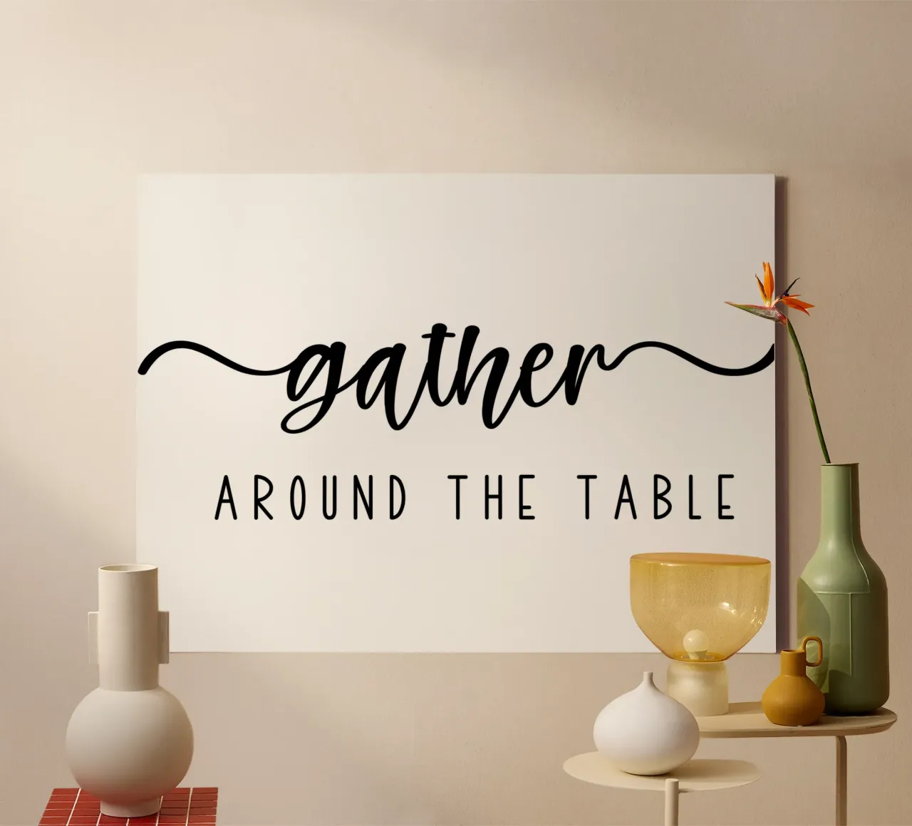 Gather Around The Table canvas by Shark Printables