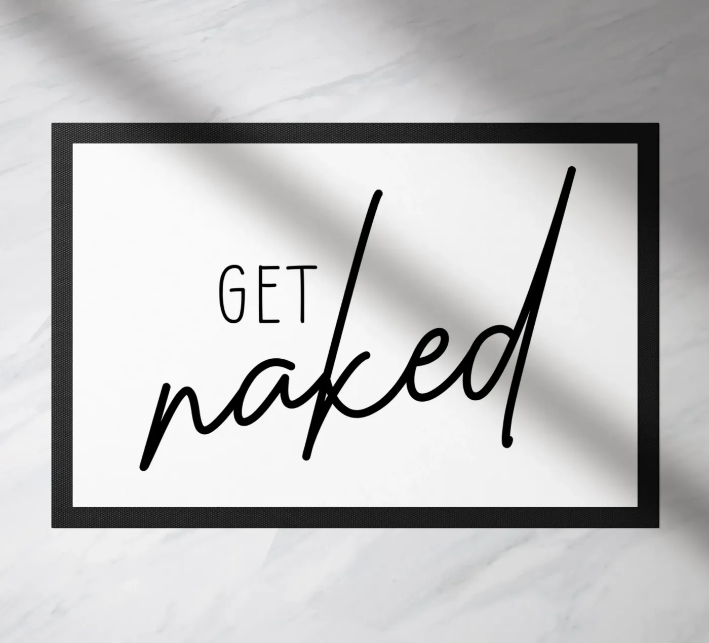 Get Naked doormat by Shark Printables