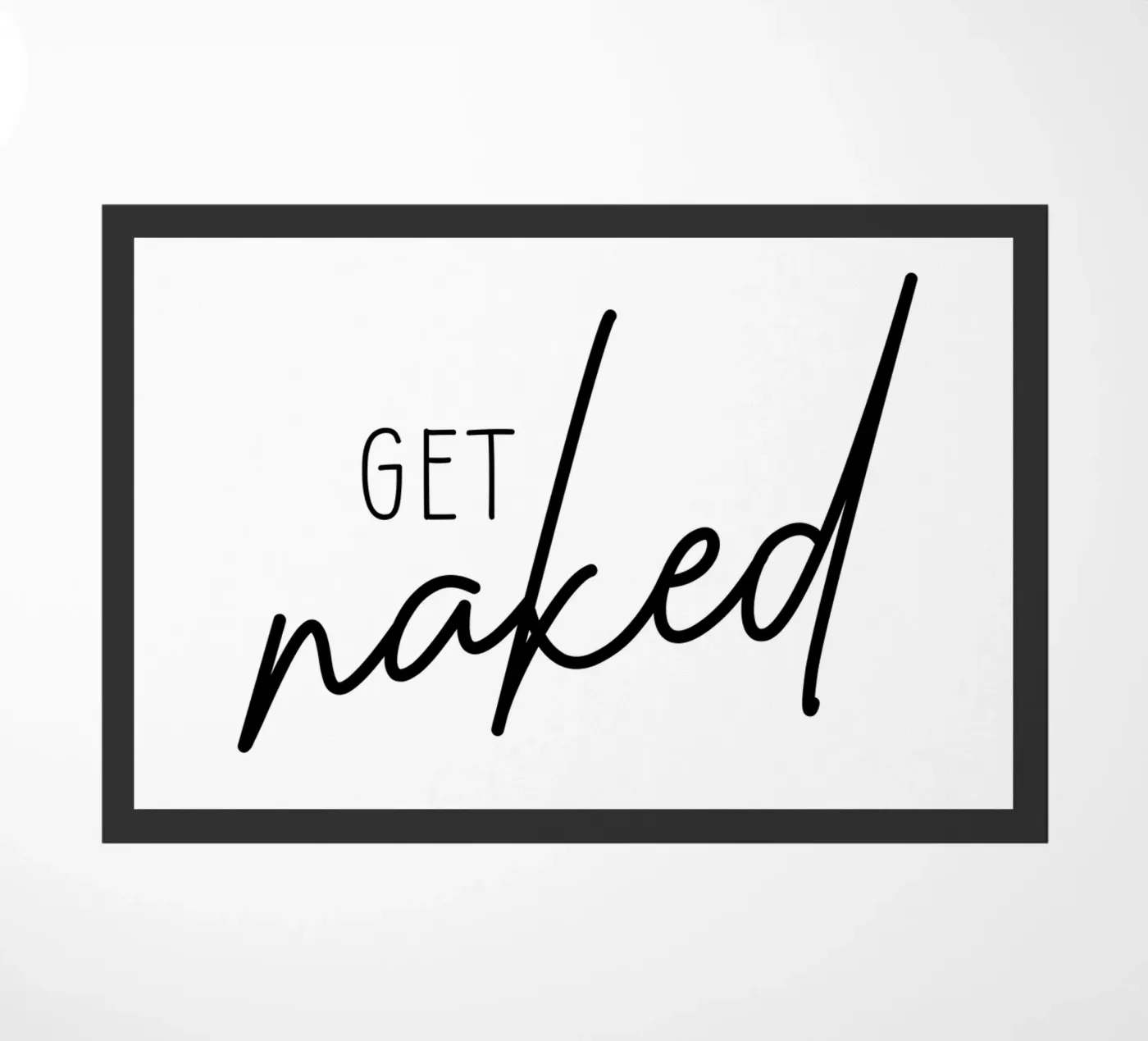 Get Naked doormat by Shark Printables