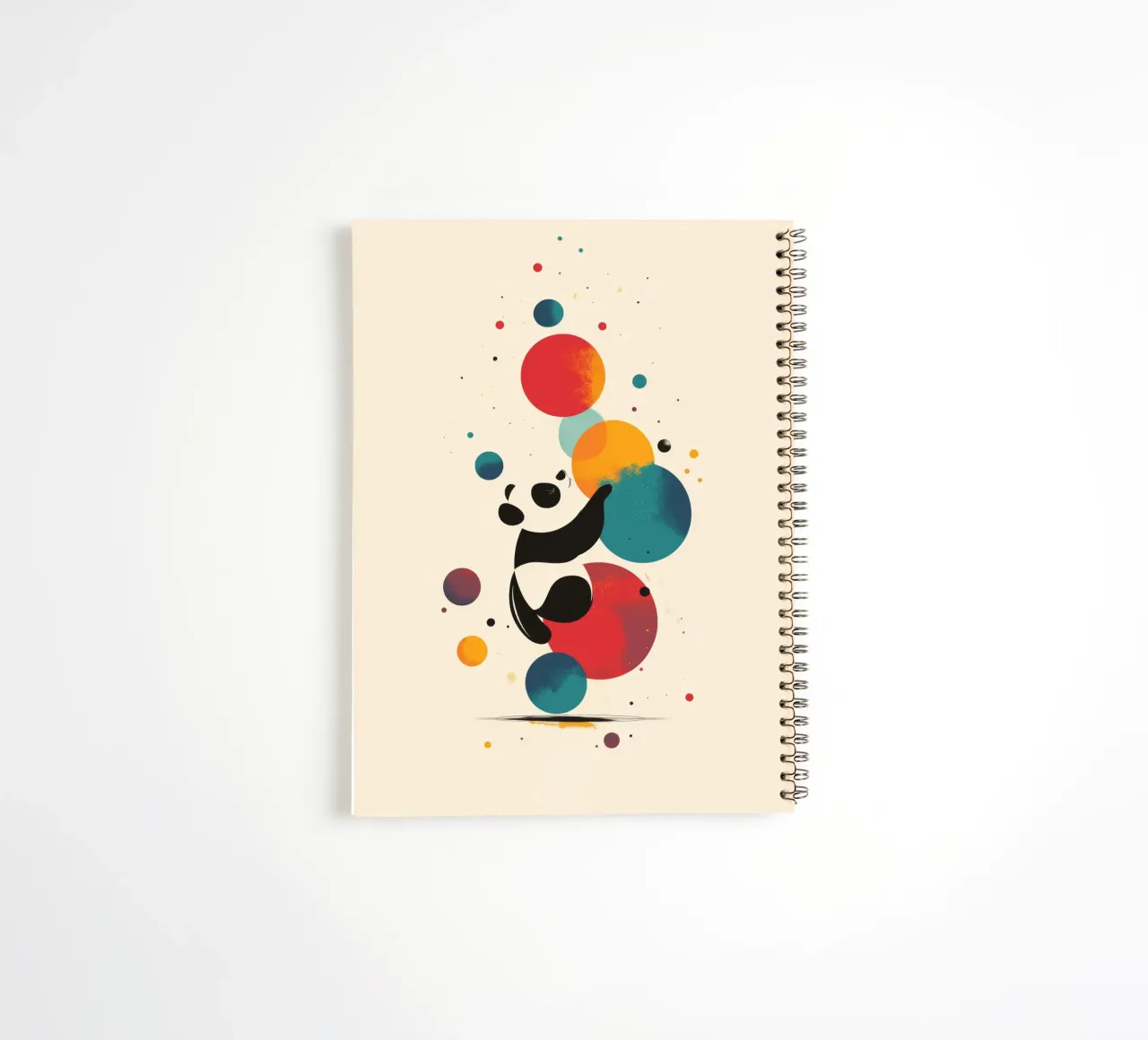 Panda & Planeten carnet à spirale de DreamPixel
