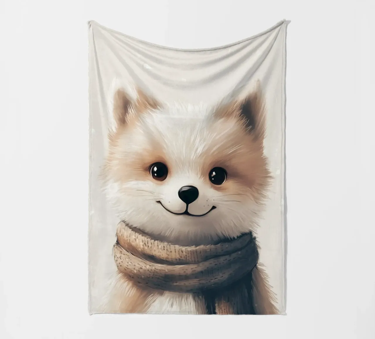 HeldIn #35: Polarfuchs Fleecedecke von farbenhelden