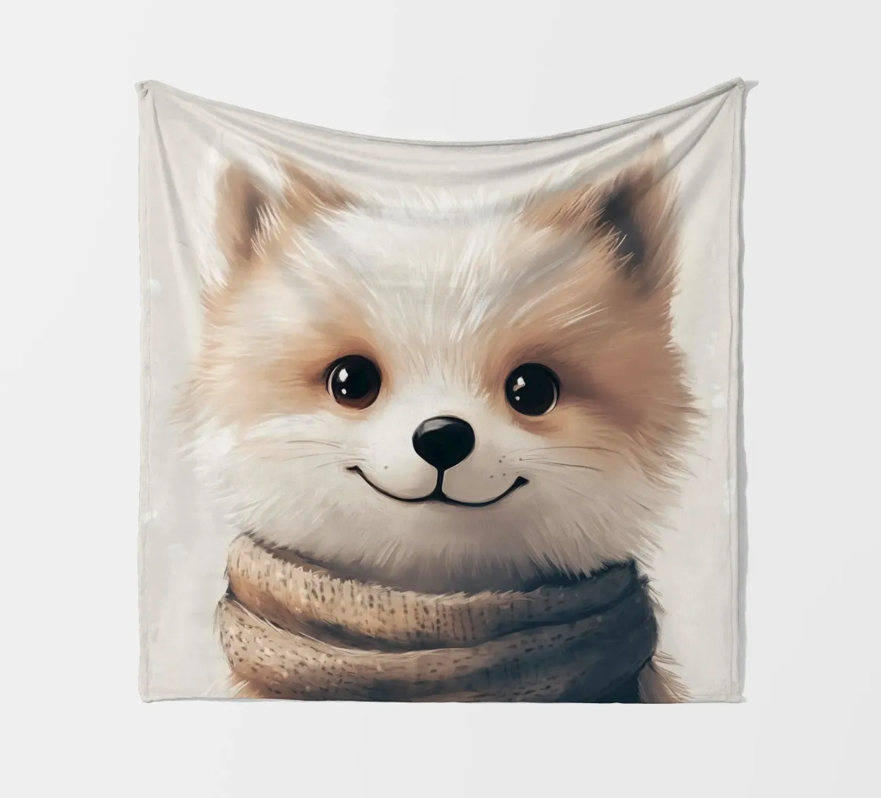 HeldIn #35: Polarfuchs Fleecedecke von farbenhelden