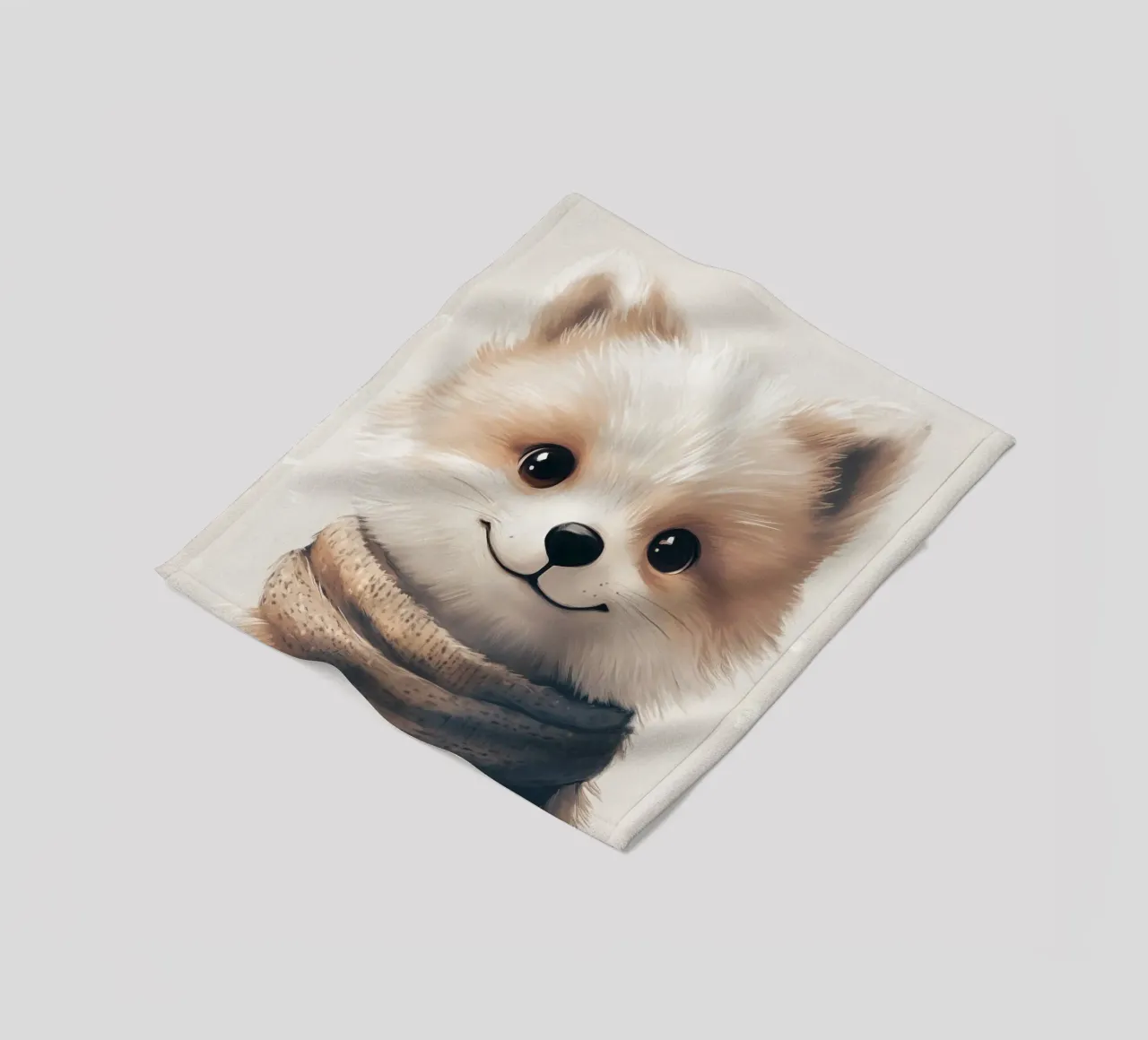 HeldIn #35: Polarfuchs Fleecedecke von farbenhelden