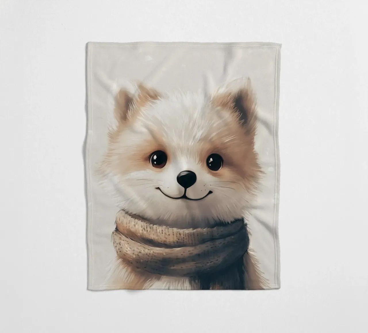 HeldIn #35: Polarfuchs Fleecedecke von farbenhelden