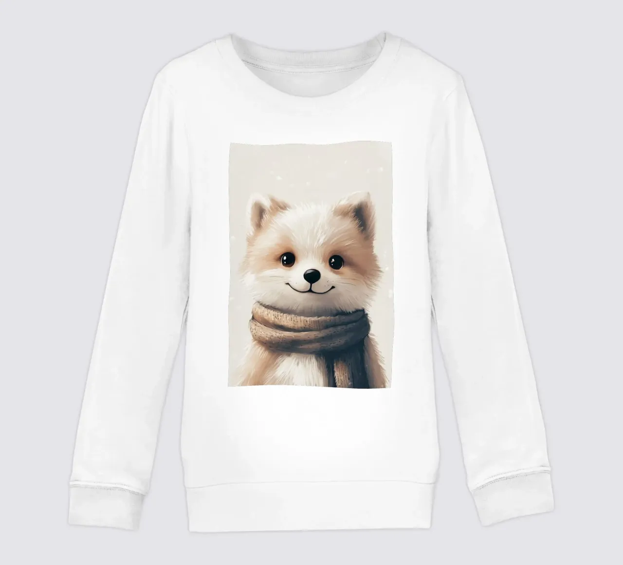 Held #35: Poolvos kinder sweatshirt van farbenhelden