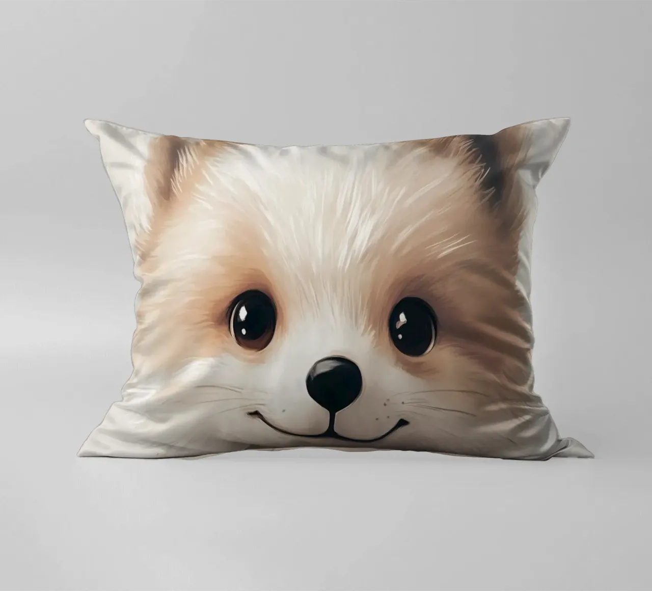 Hero #35: Arctic fox decorative cushion by farbenhelden