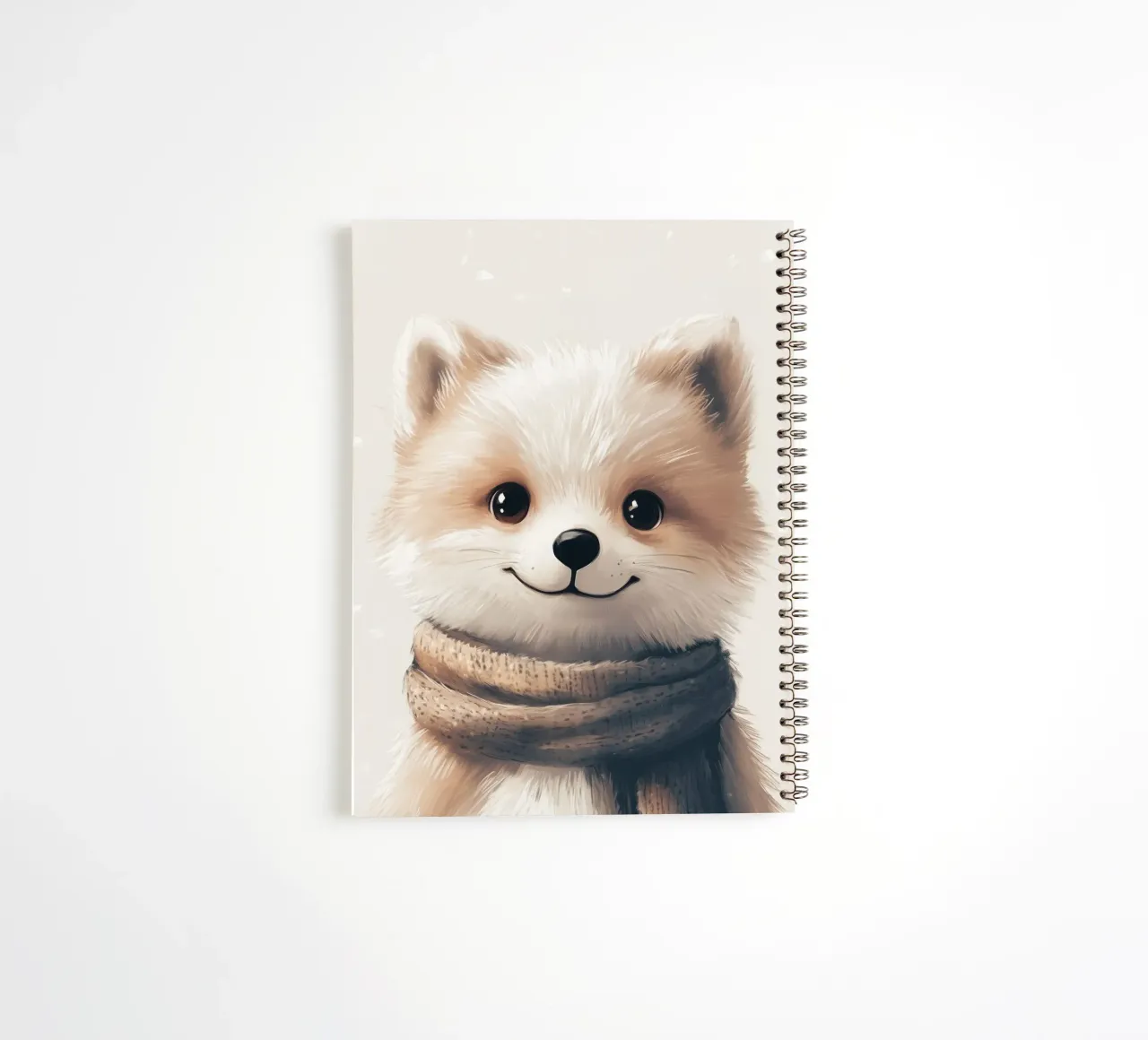 Hero #35: Arctic fox spiral notebook by farbenhelden