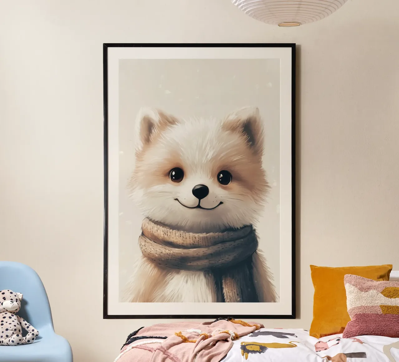 HeldIn #35: Polarfuchs Poster von farbenhelden