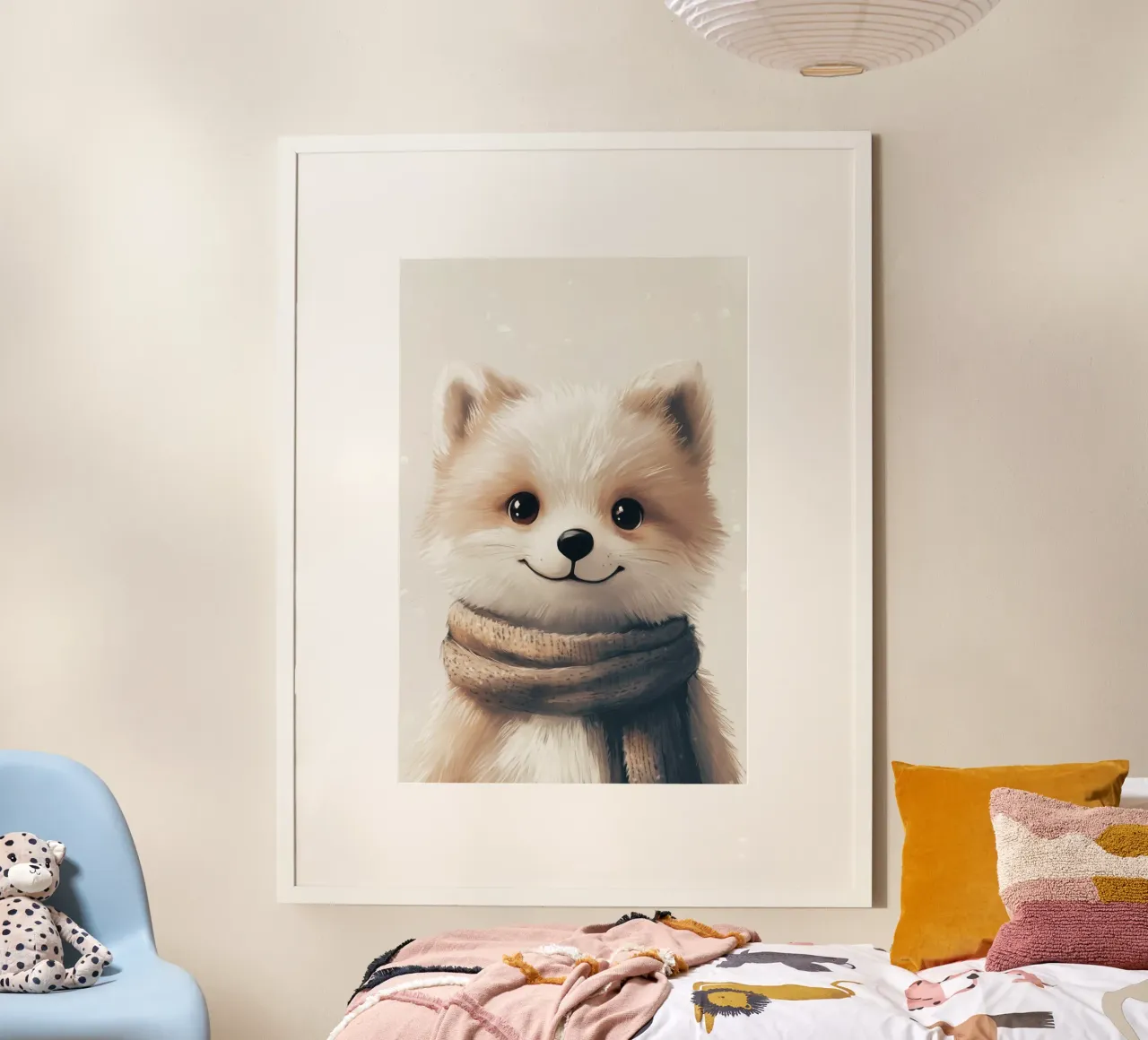 HeldIn #35: Polarfuchs Poster von farbenhelden