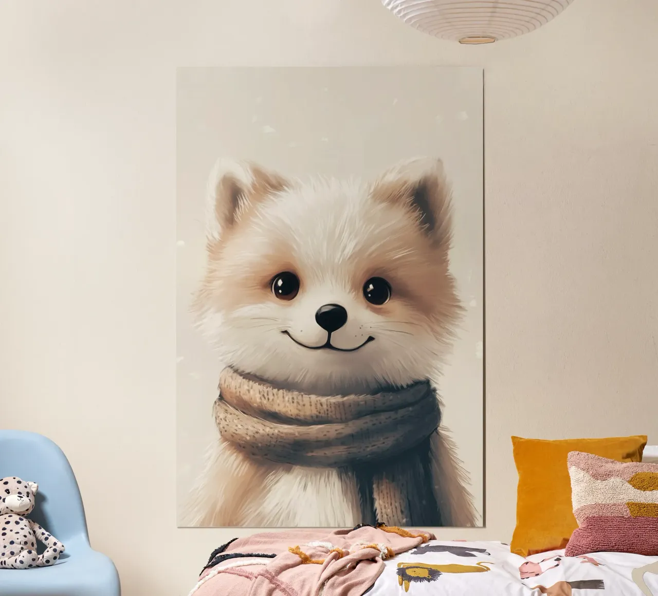 HeldIn #35: Polarfuchs Poster von farbenhelden