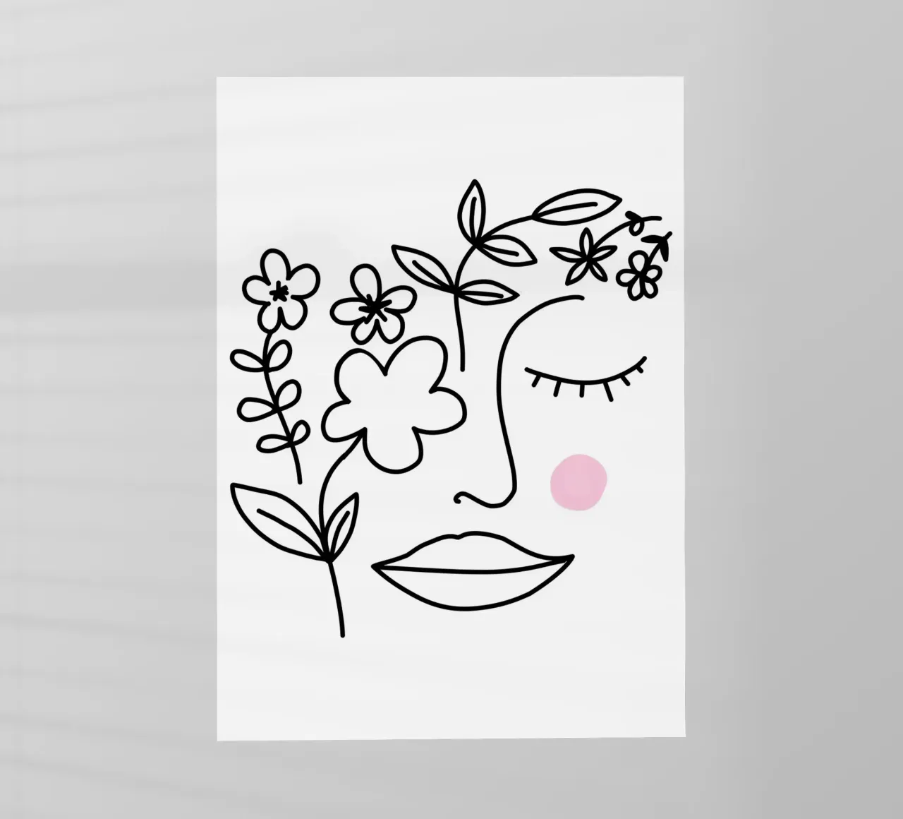 A beautiful mind - Linienzeichnung Line Art pellicola backlit da BAINAI