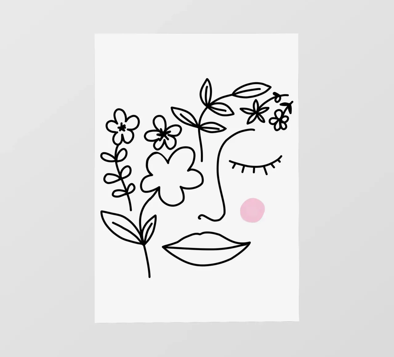A beautiful mind - Linienzeichnung Line Art pellicola backlit da BAINAI