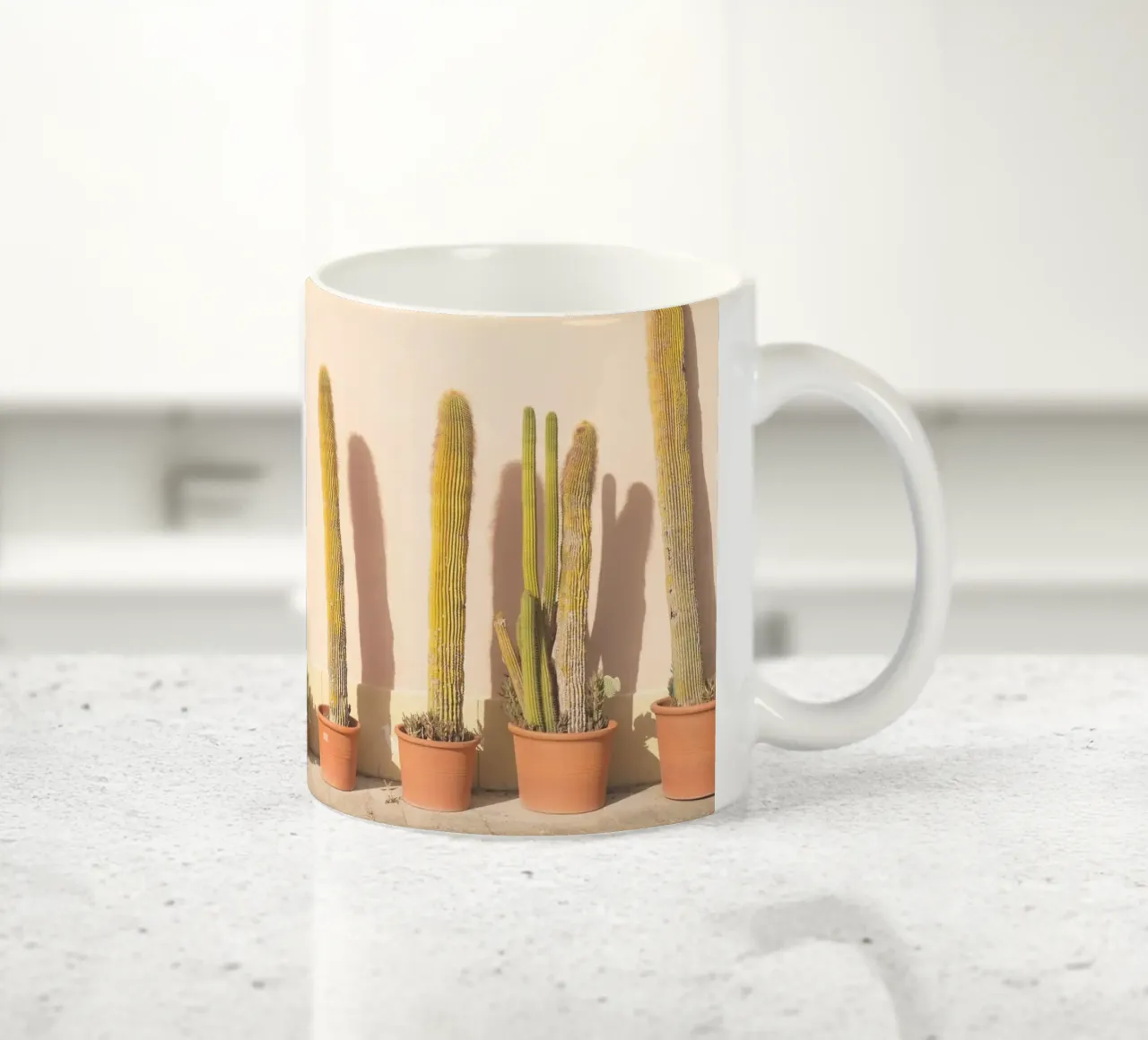 Firenze, Italia I Cactus al tramonto in Toscana tazza in ceramica da Julie Travel Photography