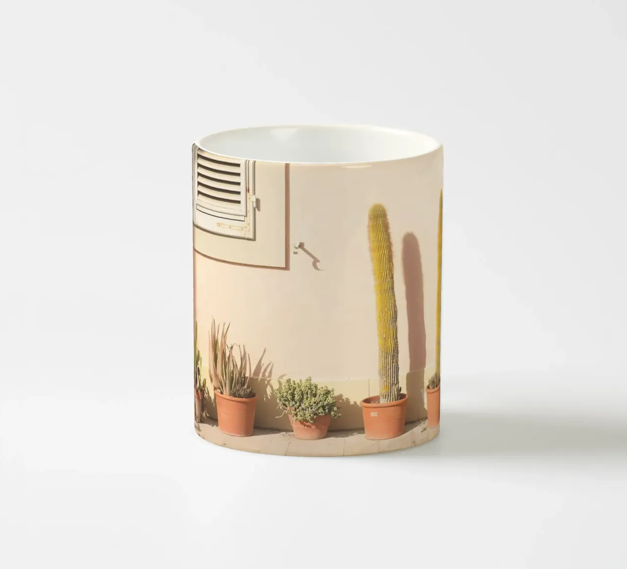 Firenze, Italia I Cactus al tramonto in Toscana tazza in ceramica da Julie Travel Photography