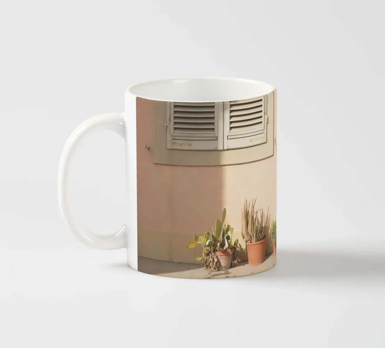 Firenze, Italia I Cactus al tramonto in Toscana tazza in ceramica da Julie Travel Photography