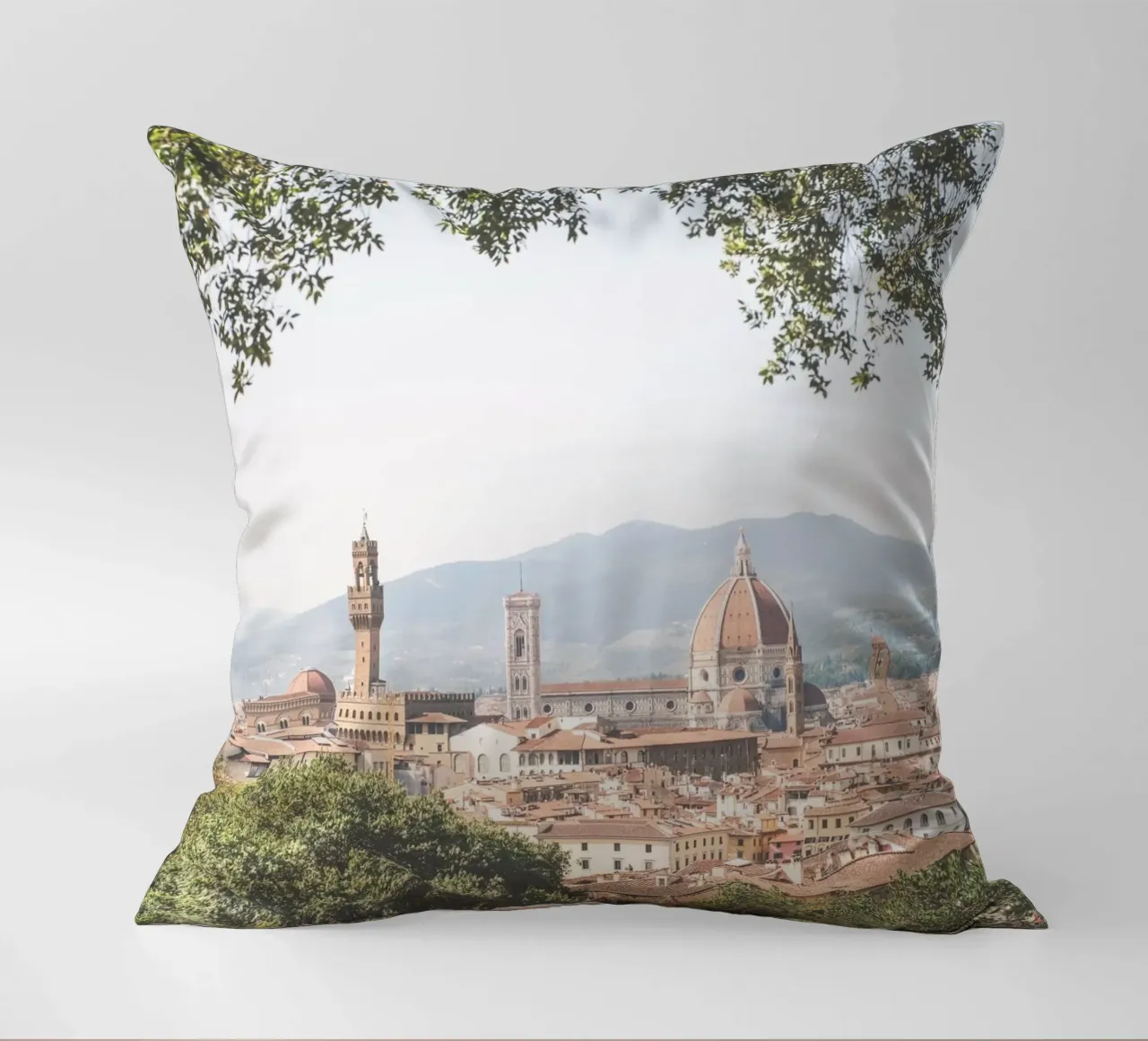 Firenze, Italia I Vue panorama skyline de Florence Bardini cuscino da Julie Travel Photography