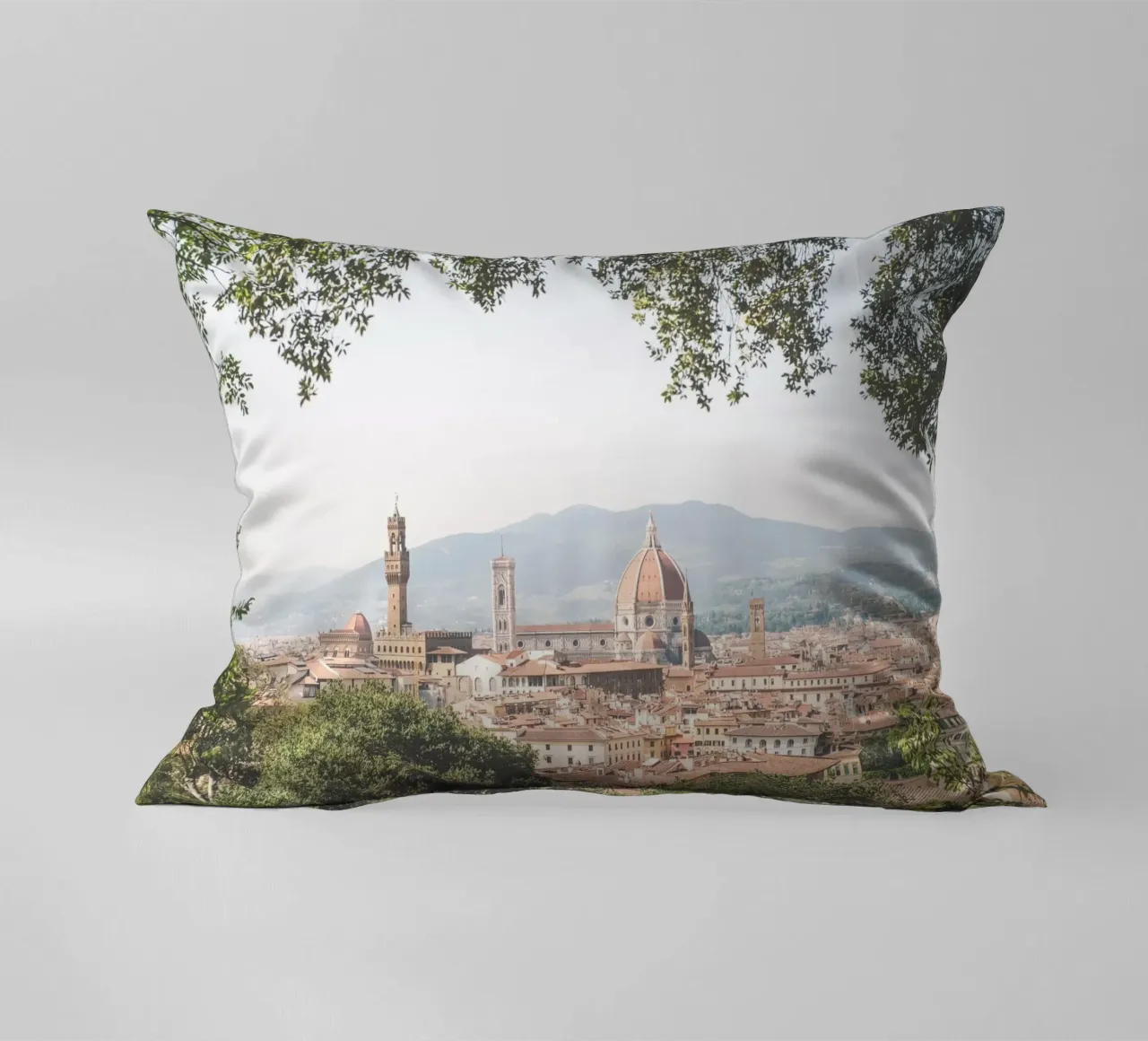 Firenze, Italia I Vue panorama skyline de Florence Bardini cuscino da Julie Travel Photography