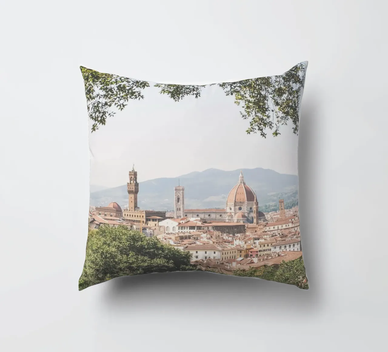 Firenze, Italia I Vue panorama skyline de Florence Bardini cuscino da Julie Travel Photography