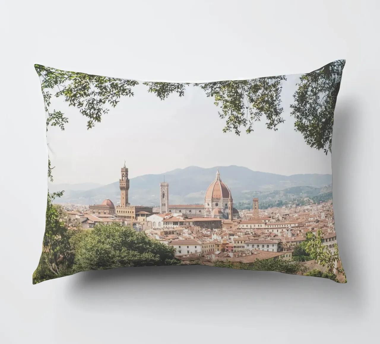 Firenze, Italia I Vue panorama skyline de Florence Bardini cuscino da Julie Travel Photography