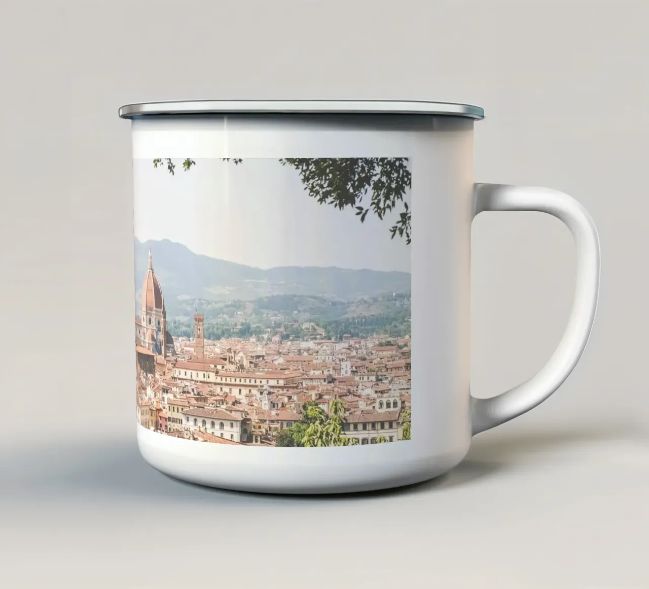 Firenze, Italia I Vue panorama skyline de Florence Bardini tazza in smalto da Julie Travel Photography
