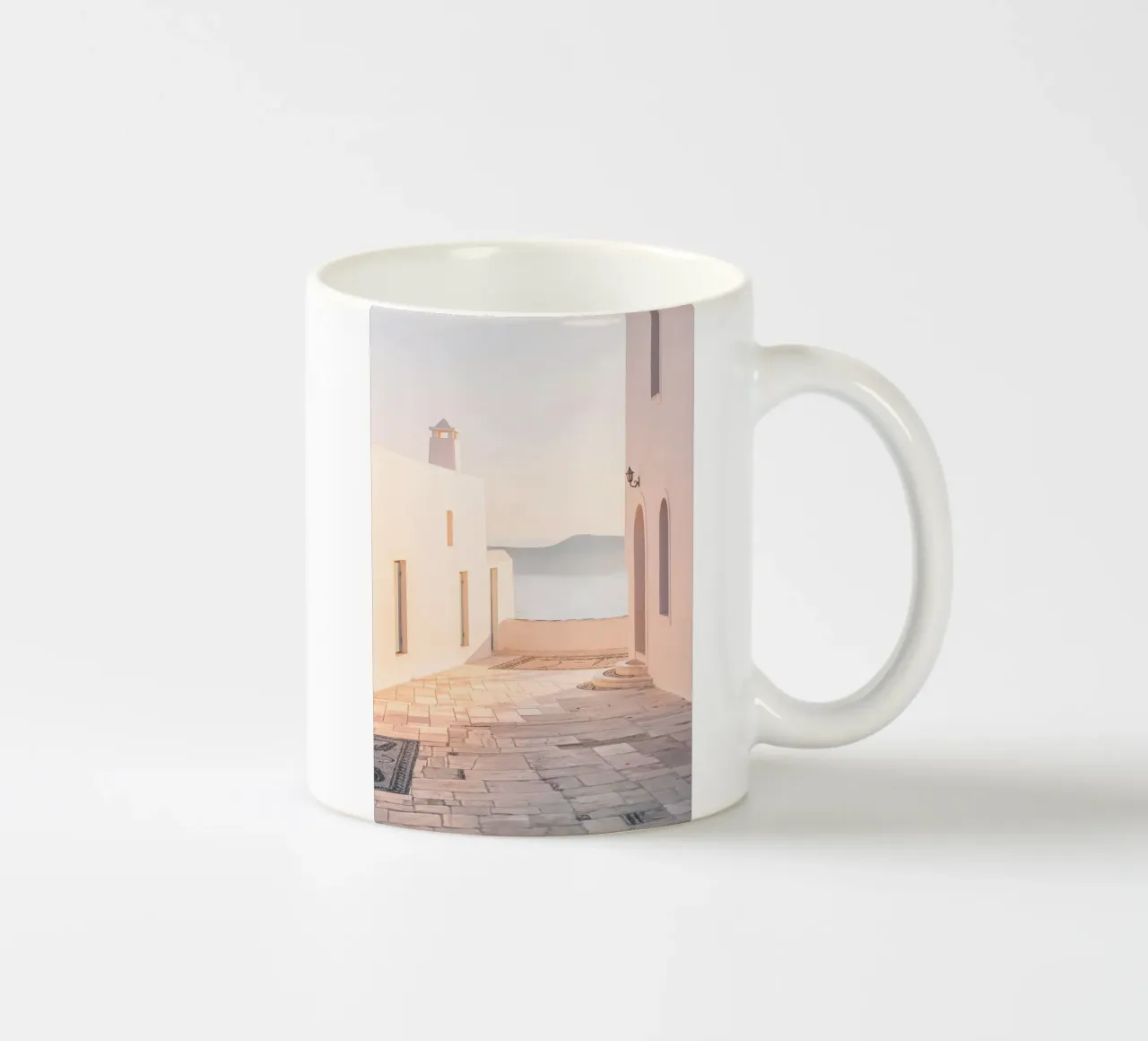 Milos, Griechenland I Sonnenuntergangslicht der Kykladen Keramik Tasse von Julie Travel Photography