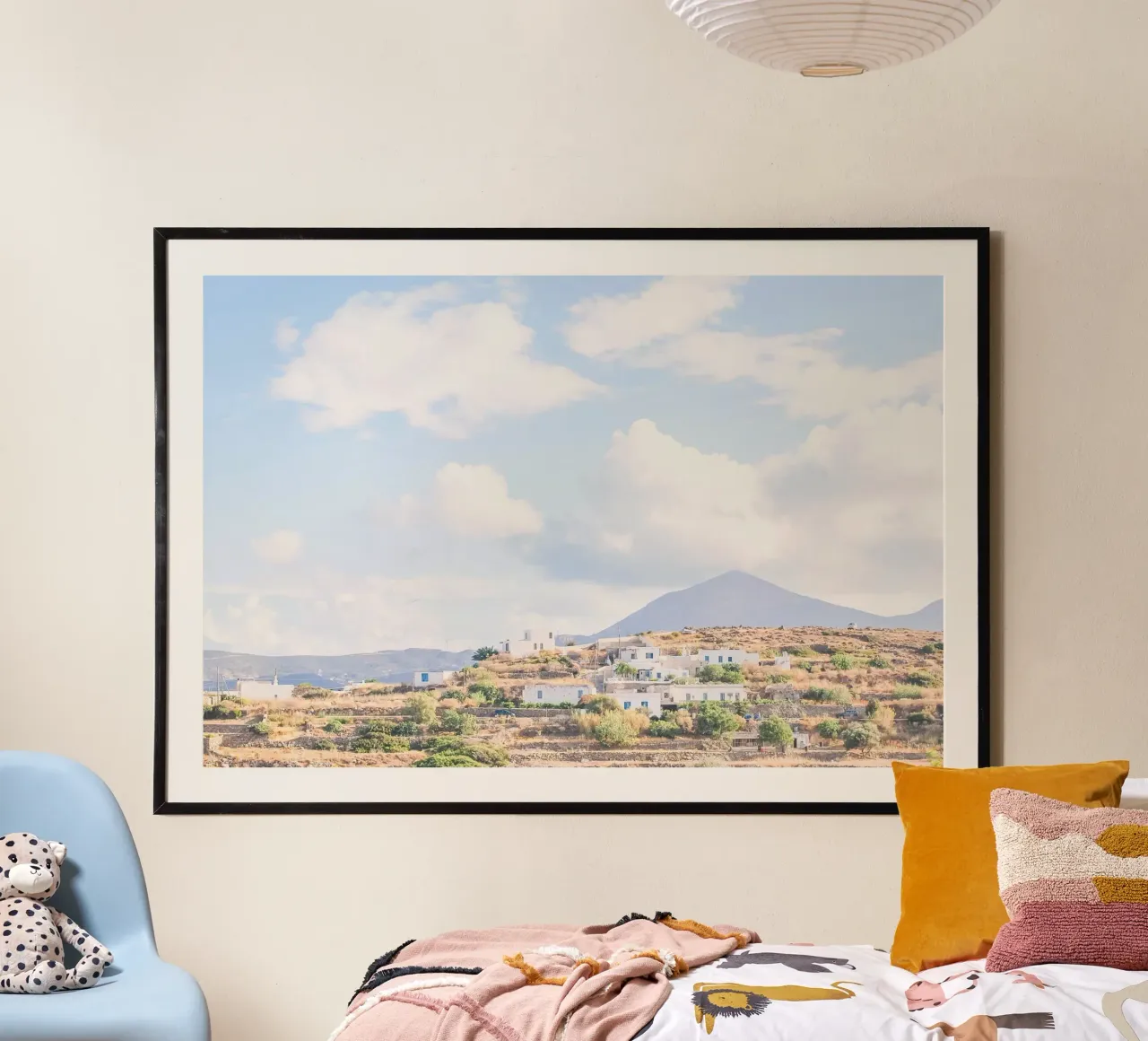 Milos, Greece I Panoramic view of wild mountains hahnemühle by Julie Travel Photography