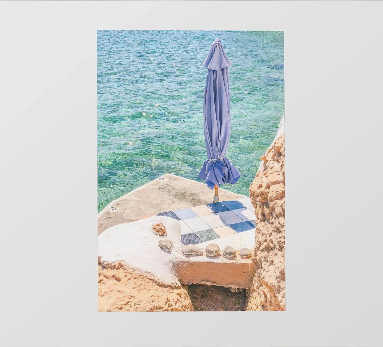 Milos, Grecia I Spiaggia privata paradisiaca in Costa Azzurra telo in pvc da Julie Travel Photography