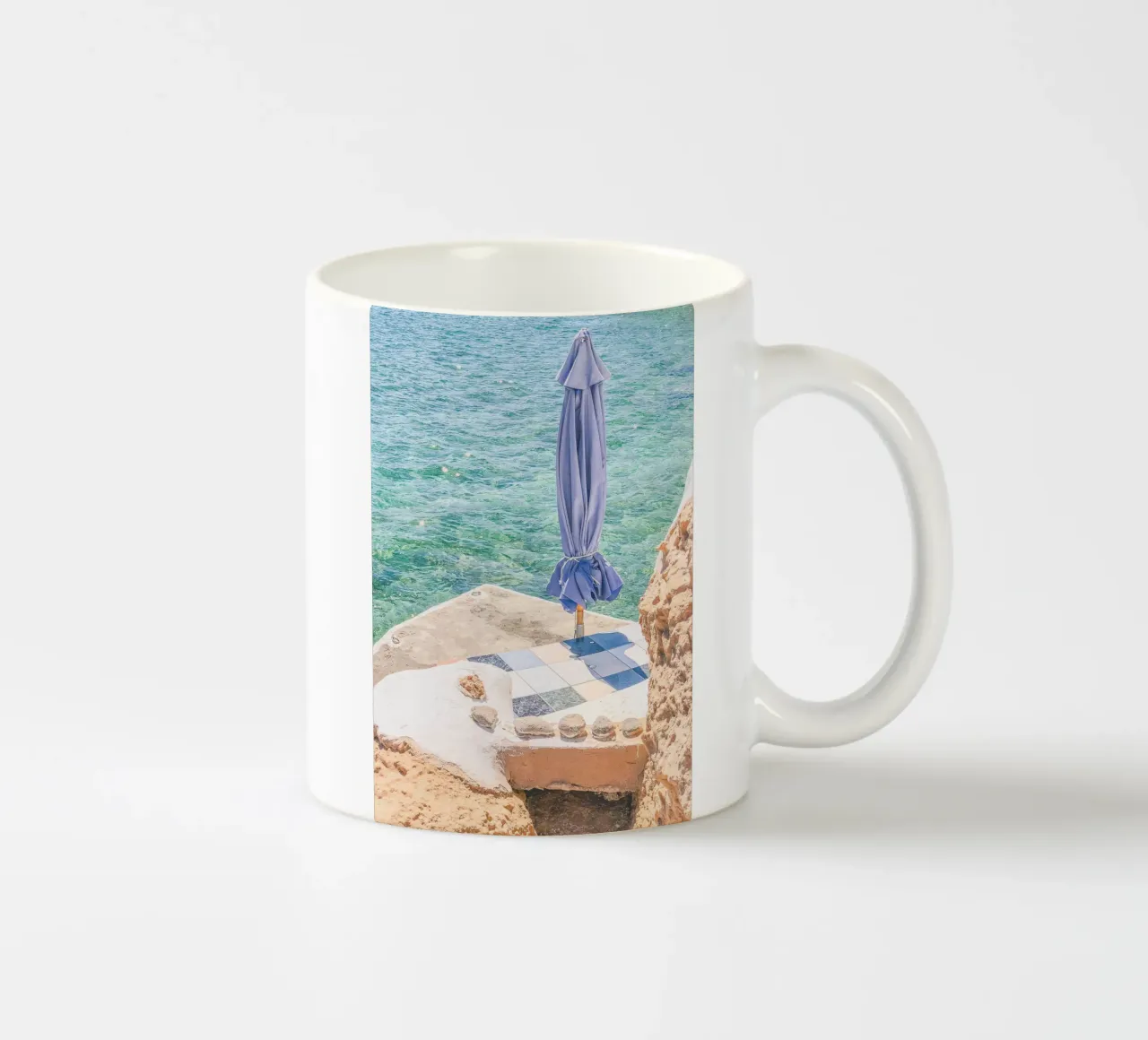 Milos, Grecia I Paraíso de playa privada en la Costa Azul taza de cerámica de Julie Travel Photography