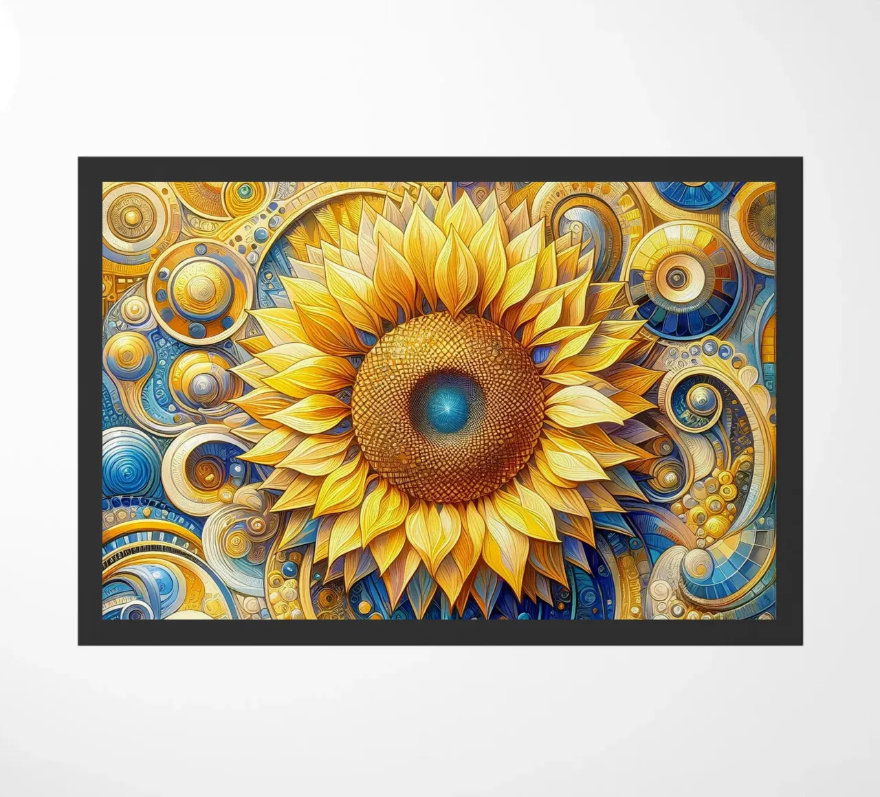 Sunflower doormat by Art-Nouveau-Dsg