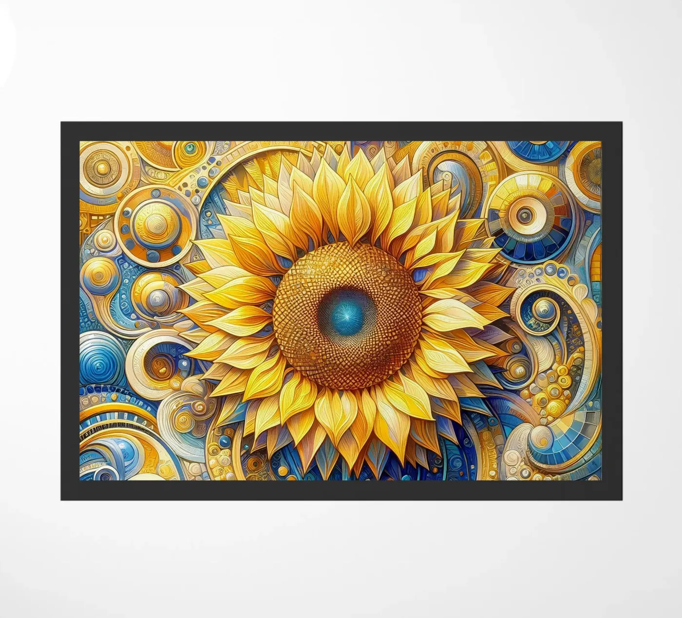 Sunflower doormat by Art-Nouveau-Dsg