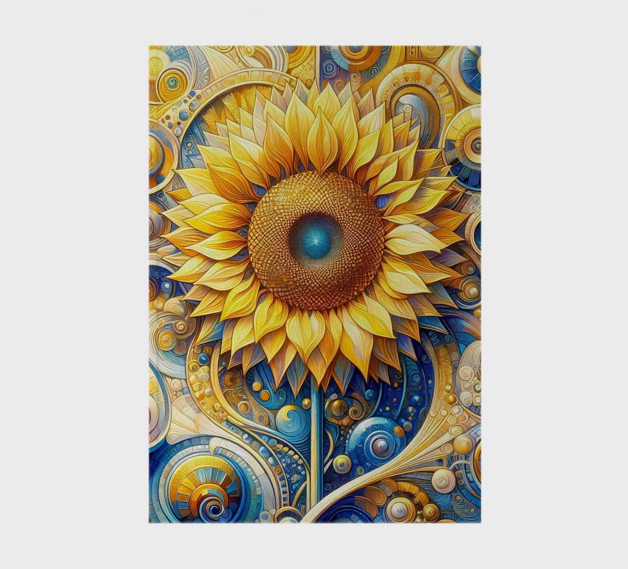 Sunflower notebook by Art-Nouveau-Dsg
