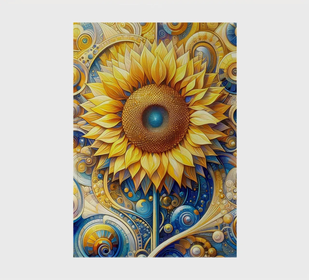 Tournesol carnet de notes de Art-Nouveau-Dsg