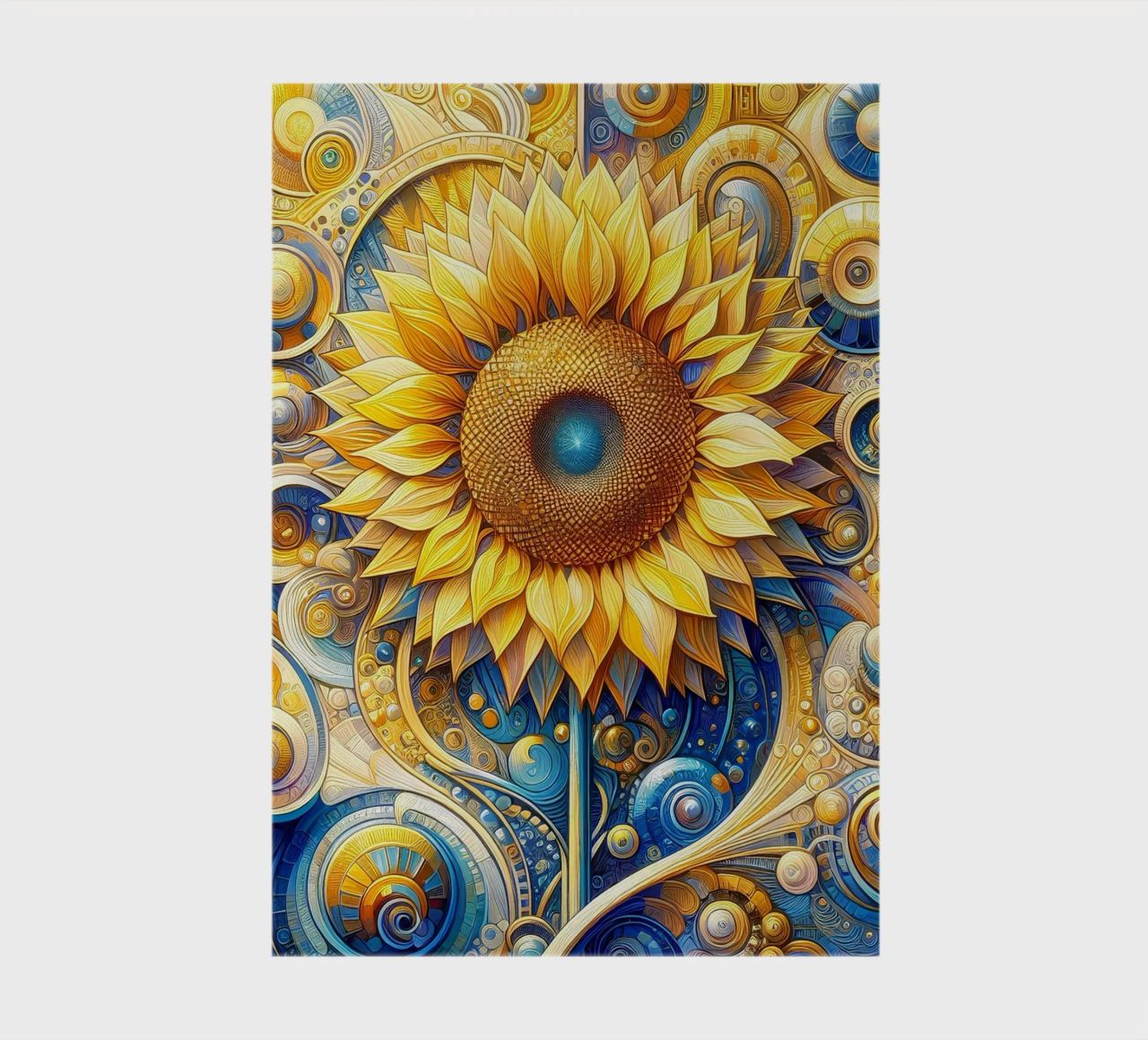 Sunflower notebook by Art-Nouveau-Dsg