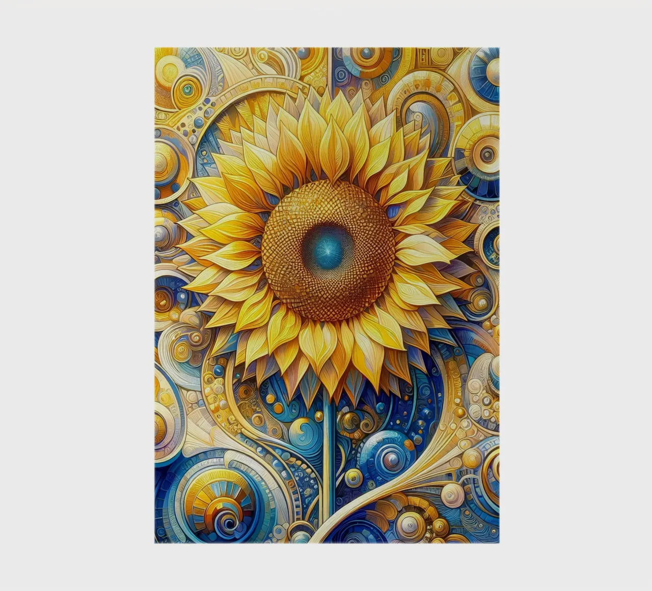 Tournesol carnet de notes de Art-Nouveau-Dsg