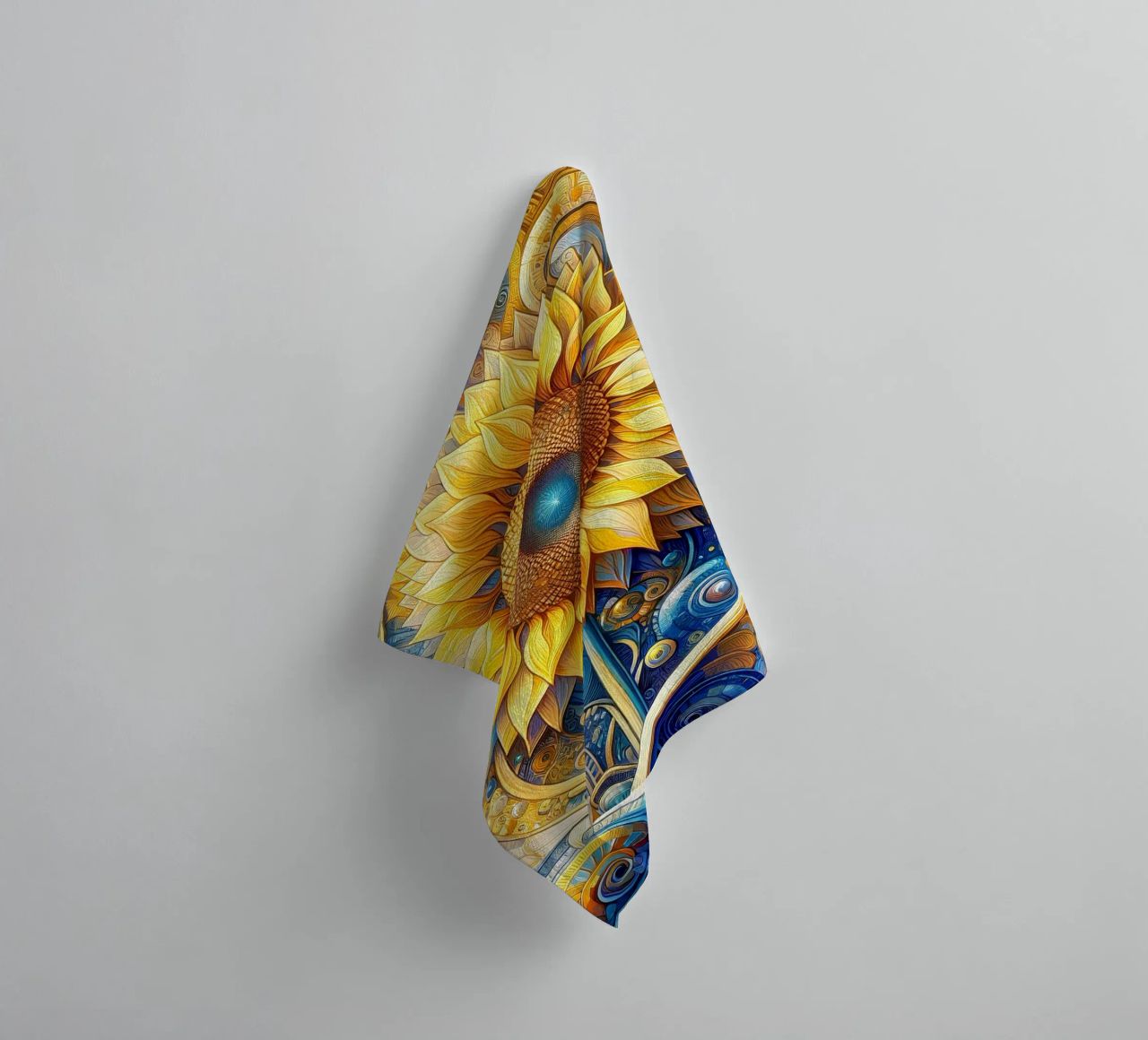Sunflower towel by Art-Nouveau-Dsg