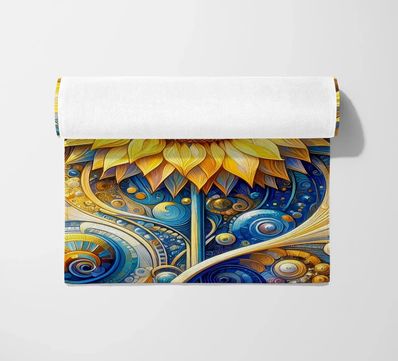 Sunflower telo mare da Art-Nouveau-Dsg