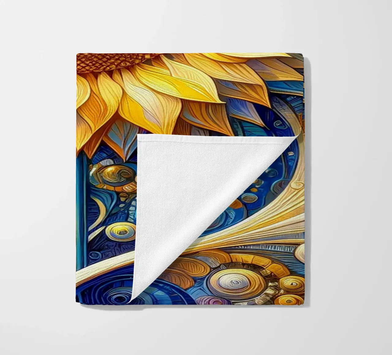 Sunflower telo mare da Art-Nouveau-Dsg