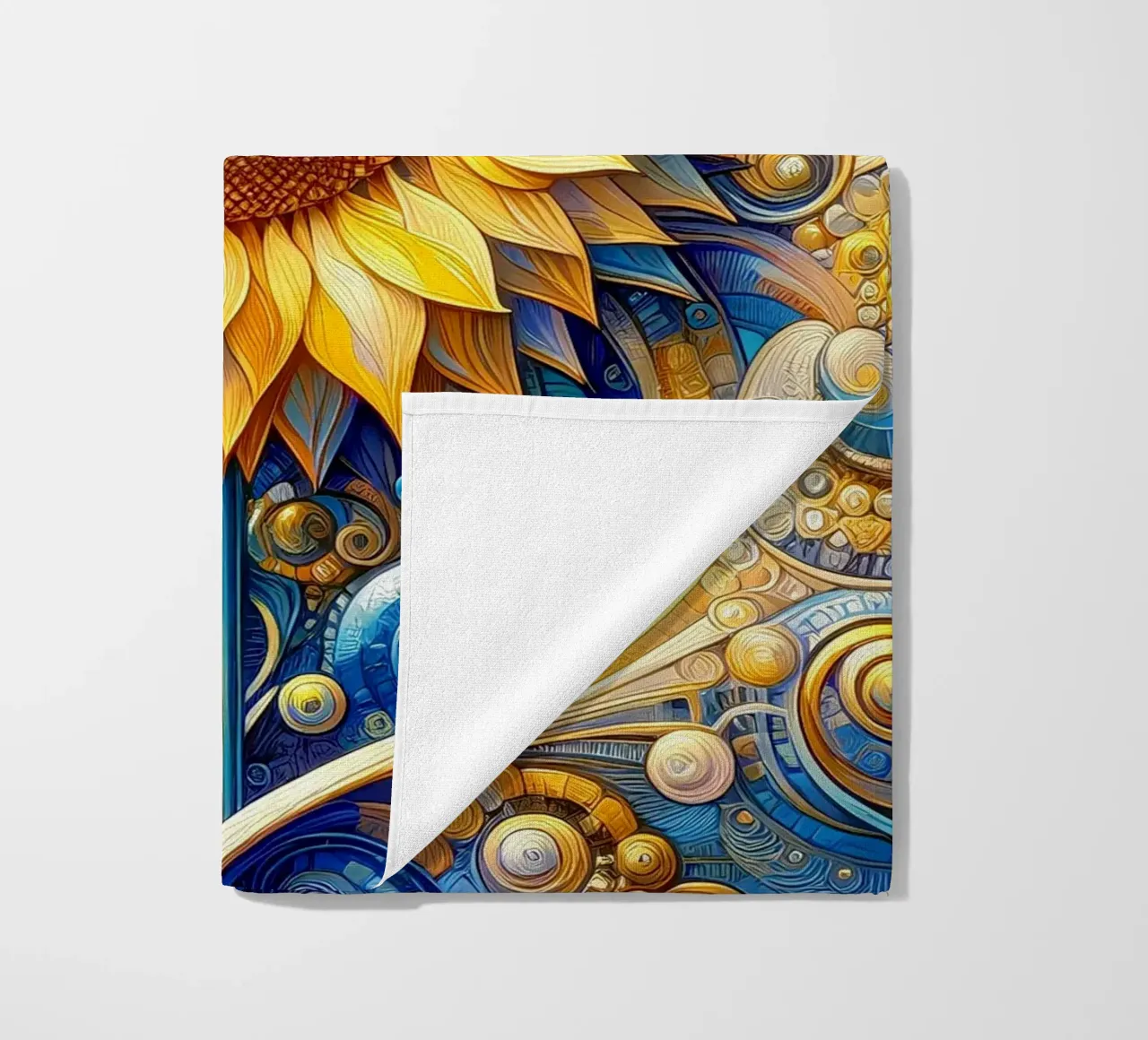 Sunflower telo mare da Art-Nouveau-Dsg