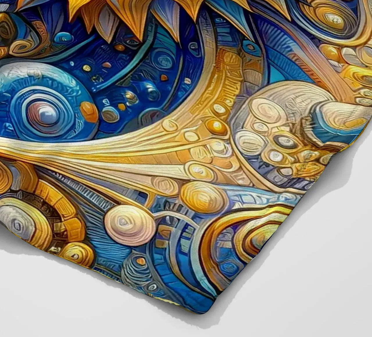 Zonnebloem fleecedeken van Art-Nouveau-Dsg