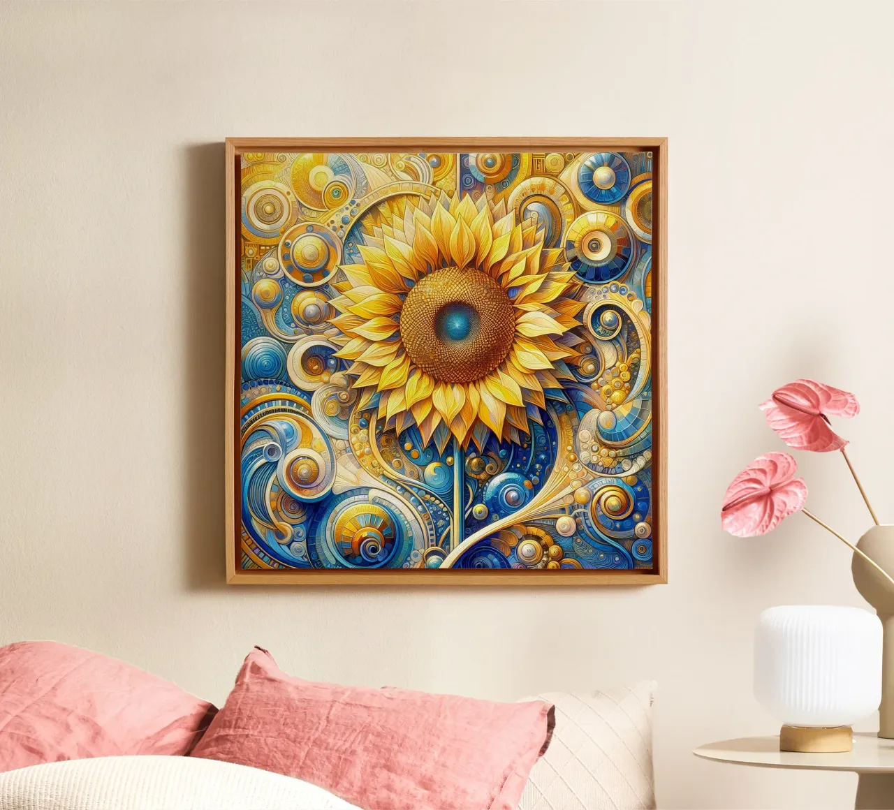 Sunflower tela da Art-Nouveau-Dsg