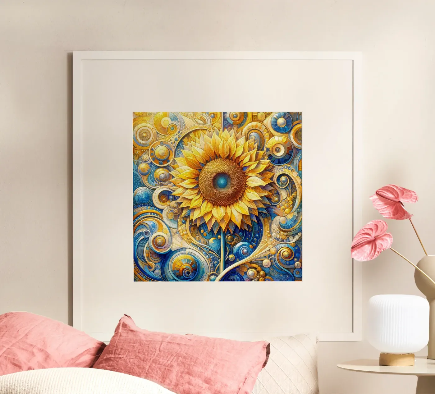 Sunflower poster by Art-Nouveau-Dsg