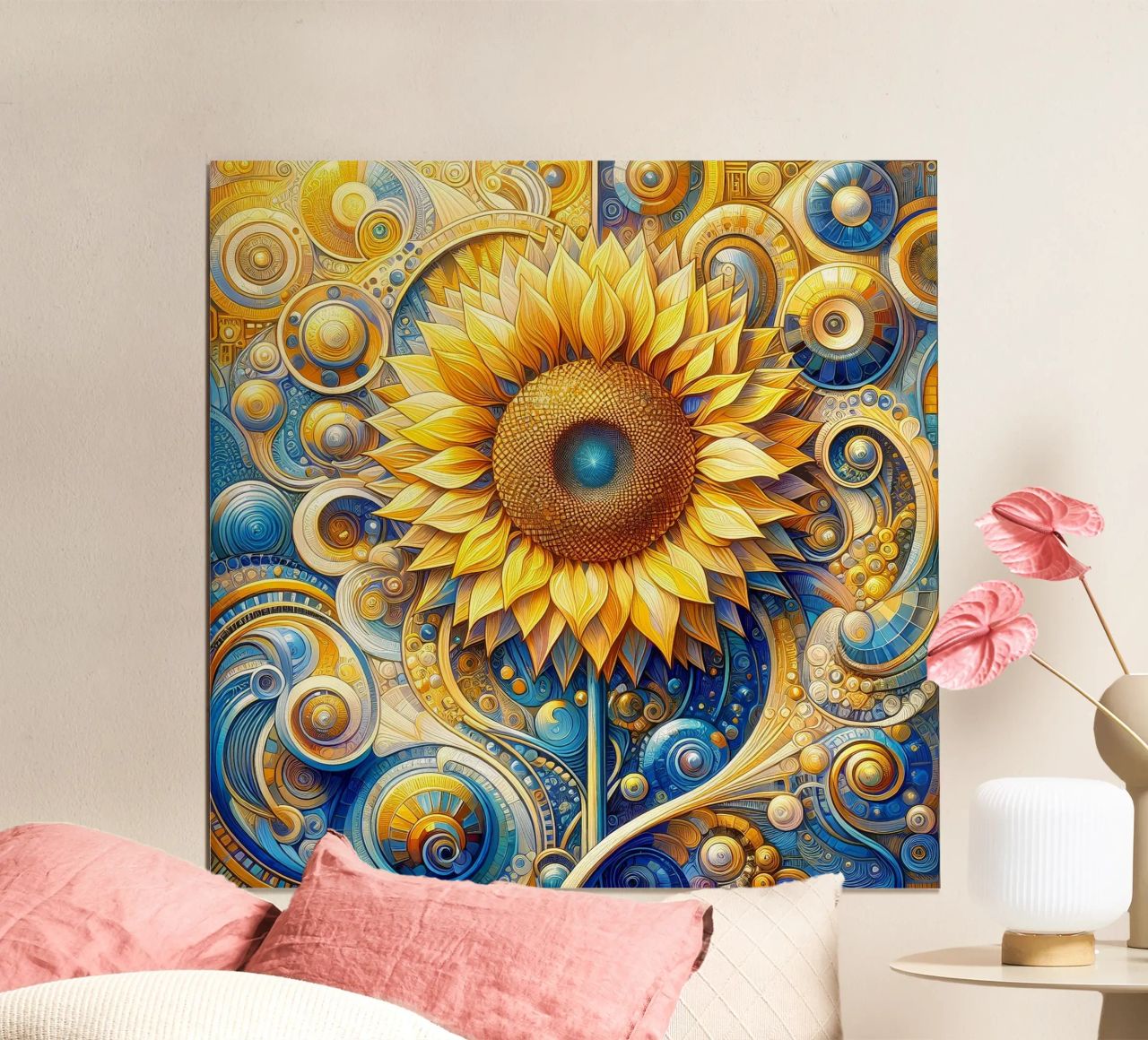 Sunflower poster by Art-Nouveau-Dsg