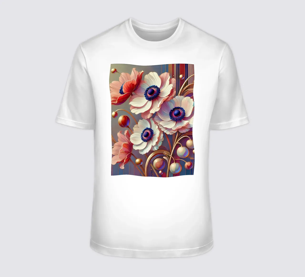 Anemonen t-shirt da Art-Nouveau-Dsg