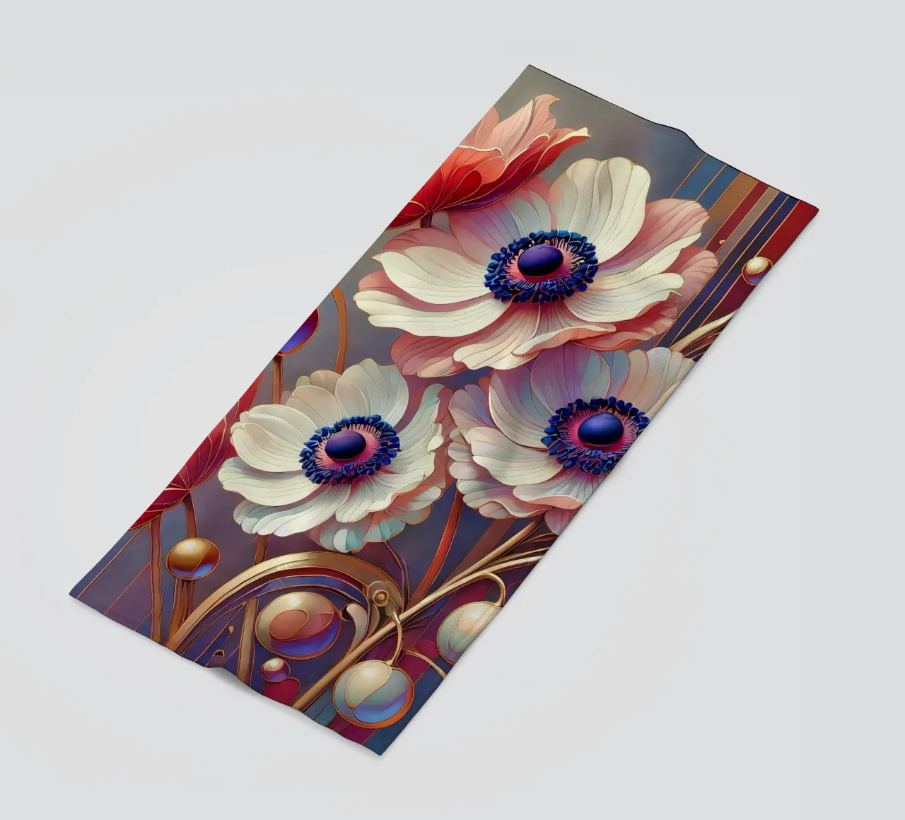 Anemonen telo mare da Art-Nouveau-Dsg