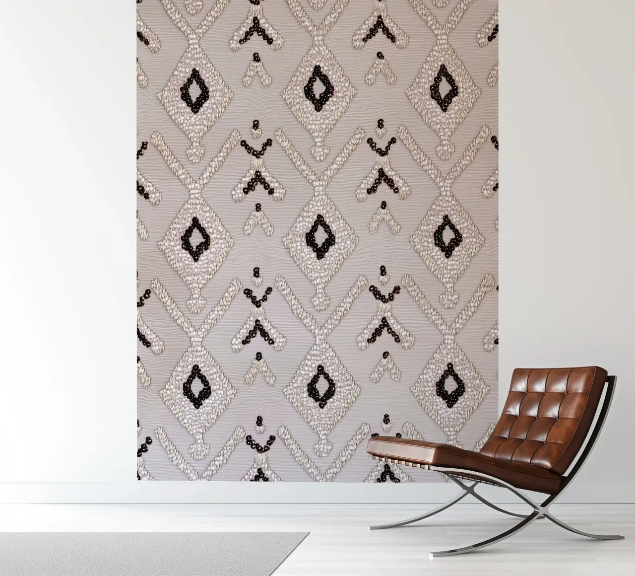 Stijlvol boho-patroon fotobehang van Carinaprint