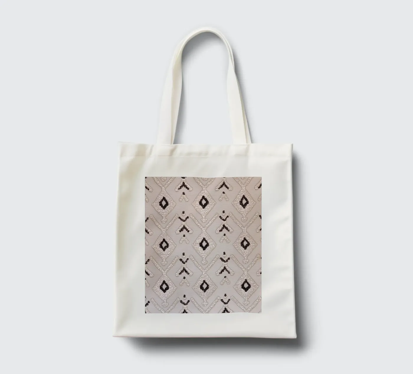 Stylish boho pattern tote bag by Carinaprint
