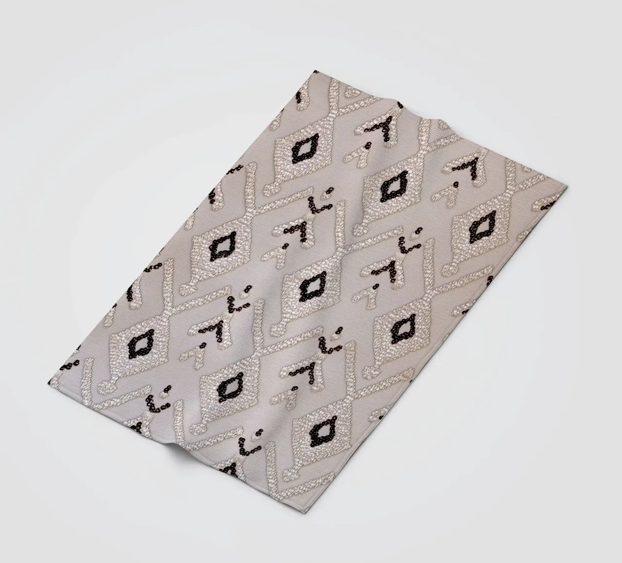 Stylish boho pattern fleece blanket by Carinaprint