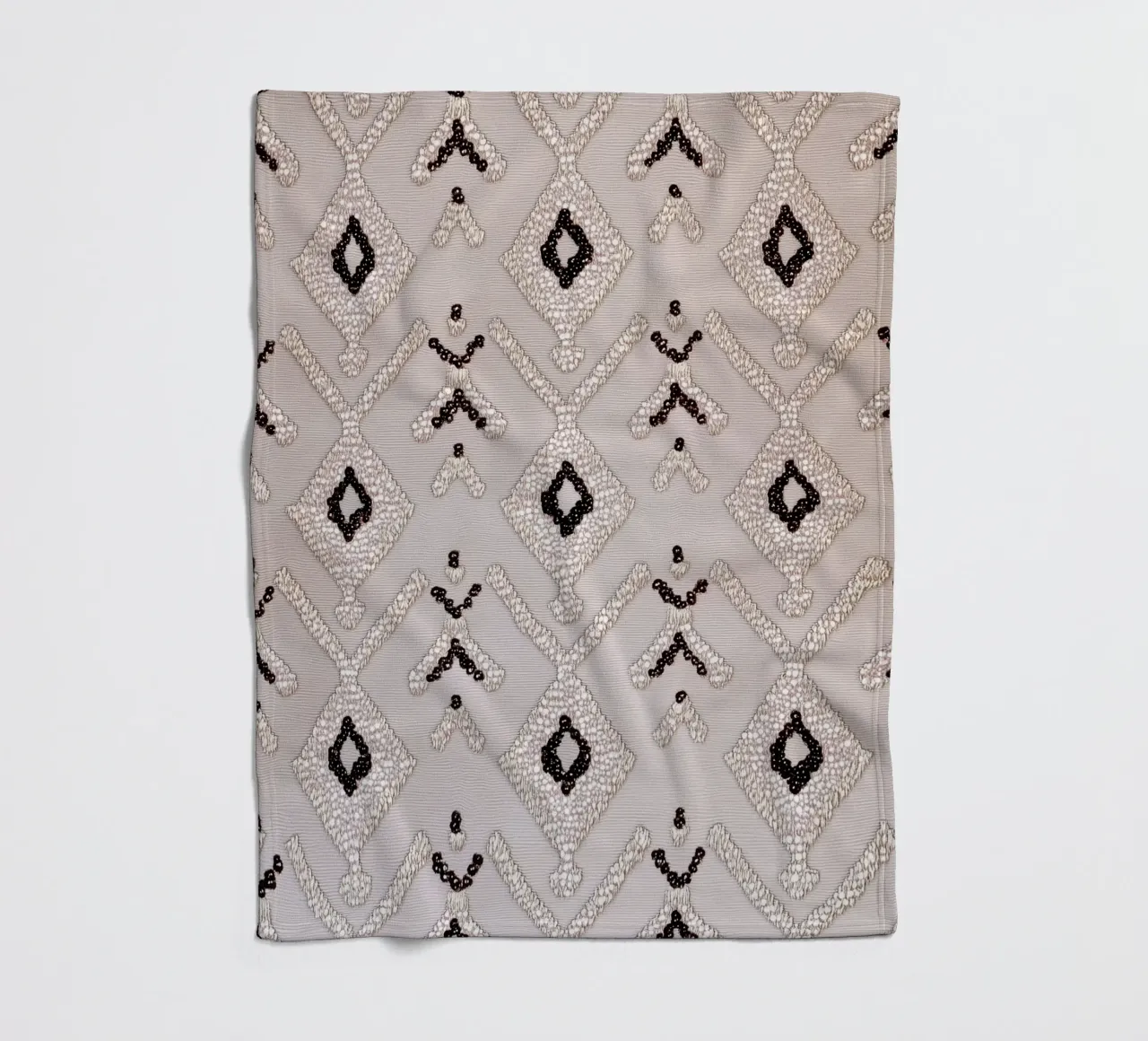 Stylish boho pattern fleece blanket by Carinaprint